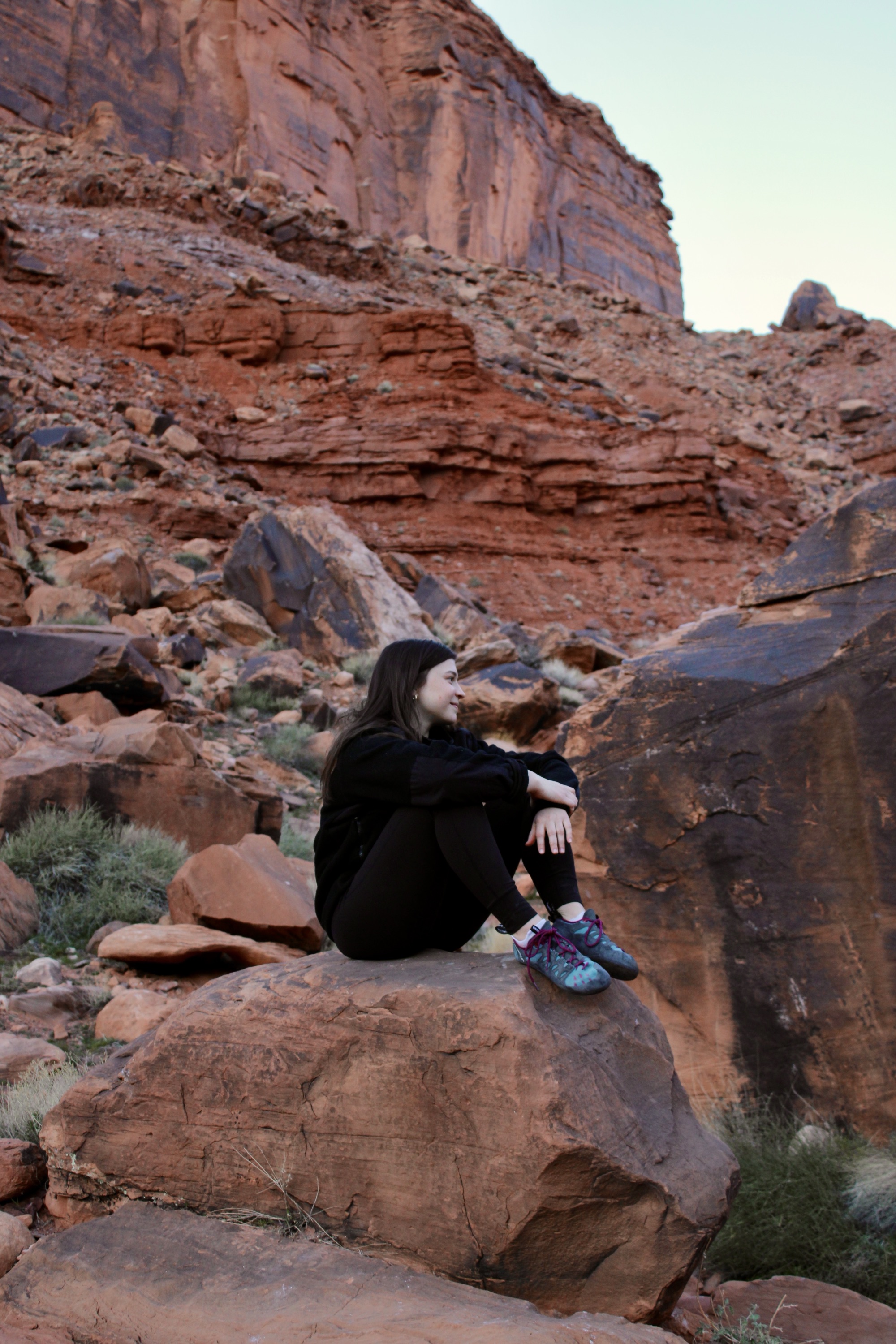 Adventure portrait in red rock canyon